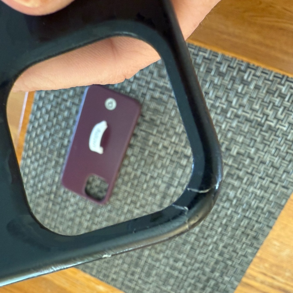 Loopy Case, iPhone 12pro, Midnight Leopard w/blk loopy and Wine w/white loopy - Picture 5 of 11